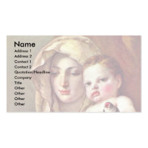 Madonna Of The Goldfinch Business Card Templates