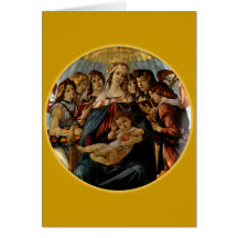 Madonna of the Pomegranate - Botticelli Card