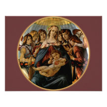 Madonna of the Pomegranate - Botticelli Custom Invite