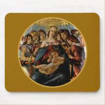 Madonna of the Pomegranate - Botticelli Mousemat