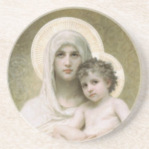 Madonna of the Roses Drink Coasters
