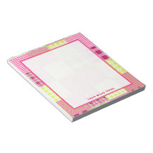 Madras Plaid Patchwork Inspired Notepad
