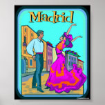 Madrid Travel Poster