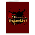 Maestro Grunge Electric Guitar Greeting Cards