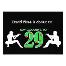 Mafia Style 30th Birthday Celebration Personalized Invite