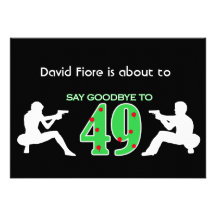 Mafia Style 50th Birthday Celebration Announcement