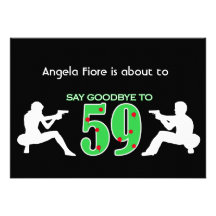 Mafia Style 60th Birthday Celebration Custom Invite