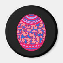 Magenta & Blue Easter Egg Magnets