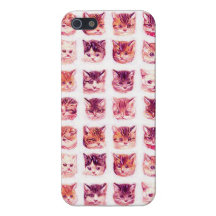 Magenta Cat Iphone 5 Case