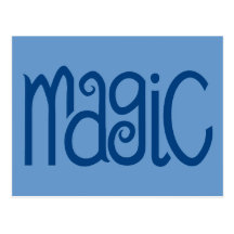 Magic blue Postcard