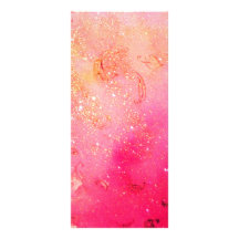 MAGIC BUTTERFLY IN GOLD SPARKLES FULL COLOUR RACK CARD