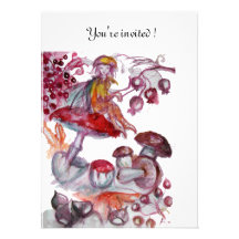 MAGIC FOLLET OF MUSHROOMS CUSTOM INVITATIONS