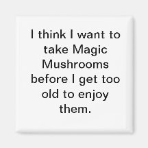Magic Mushroom Magnet