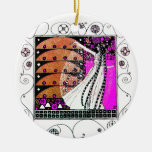 MAGIC OF THE SPRING violet brown Ornament