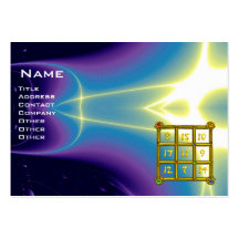 MAGIC SQUARE 33 , Blue Purple Business Cards