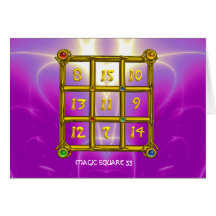 MAGIC SQUARE 33 CARD