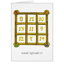 MAGIC SQUARE 33 CARD