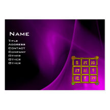 MAGIC SQUARE 33 , Purple Black Business Card
