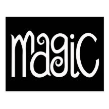 Magic white Postcard