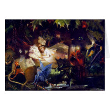 Magical Fairy Fantasy Painting: The Fairy Bower Greeting Cards