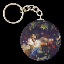 Magical Fairy Fantasy Painting: The Fairy Bower keychains