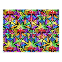 Magical Mushrooms Post Cards