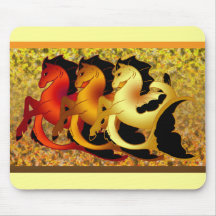 Magical Seahorses Mouse Mat