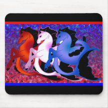 Magical Seahorses Mousepad