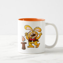Magician Easter Bunny Mugs