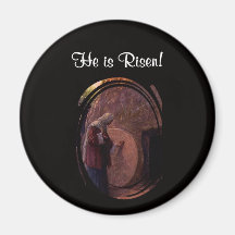 Magnificent Mary Magdalene at Jesus' Empty Tomb Magnet