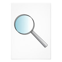Magnifying Glass Custom Announcements