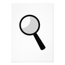 Magnifying Glass Personalized Announcement