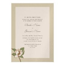 Magnolia 5x7 Invitation