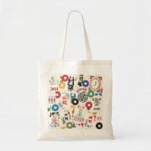Mah Jongg Jokers and Coins Bag Canvas Bag