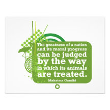 Mahatma Gandhi Quote Personalized Invites