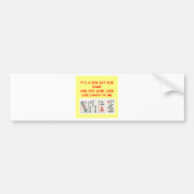 mahjong joke bumper stickers