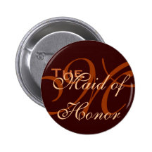 Maid of Honour Button