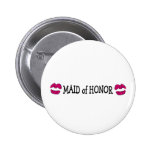 Maid of Honour Lips Buttons