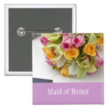 Maid of Honour Pinback Button