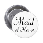 Maid of Honour Pinback Button