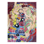 Maiden (Virgin), Klimt, Art Nouveau Bridal Shower Invites