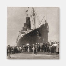 Maiden Voyage of RMS Lusitania 13 Septemeber 1907 Magnet
