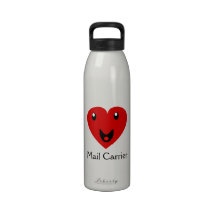 mail carrier Love Bottle Water Bottle