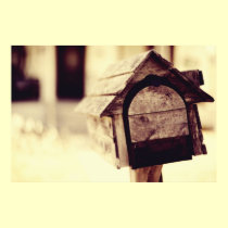 Mailbox Birdhouse Poster posters