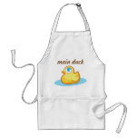 Main duck cook yellow rubber duckie apron aprons