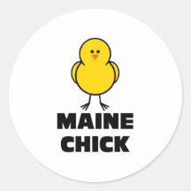Maine Chick Sticker