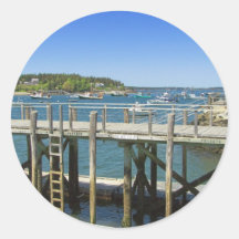 Maine Coast Round Sticker