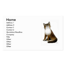 Maine Coon Kitten Profile Card Business Card Templates