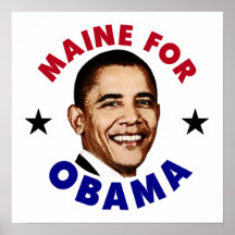 Maine For Obama Print