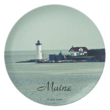 Maine Lighthouse Plate